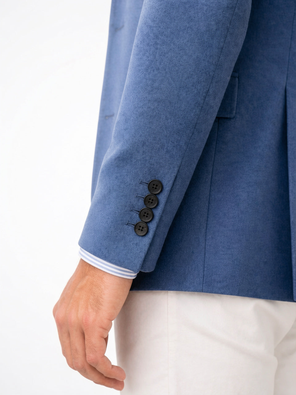 Blazer Veste Tricot Léger Décontractée Coupe Ajustée Slim - 3