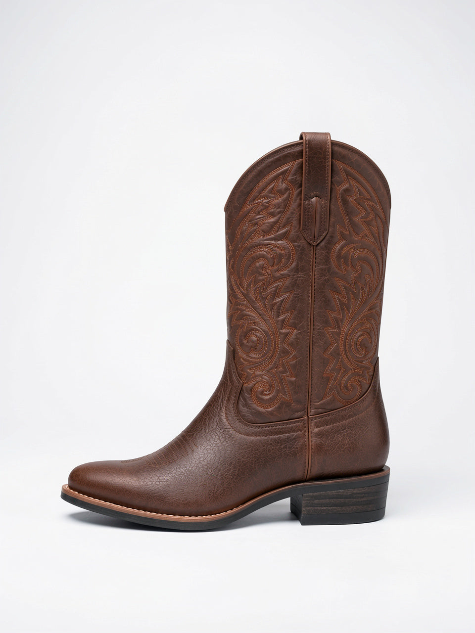 Bottes Cowboy Brodées Femme Cuir Pointues Western - 4