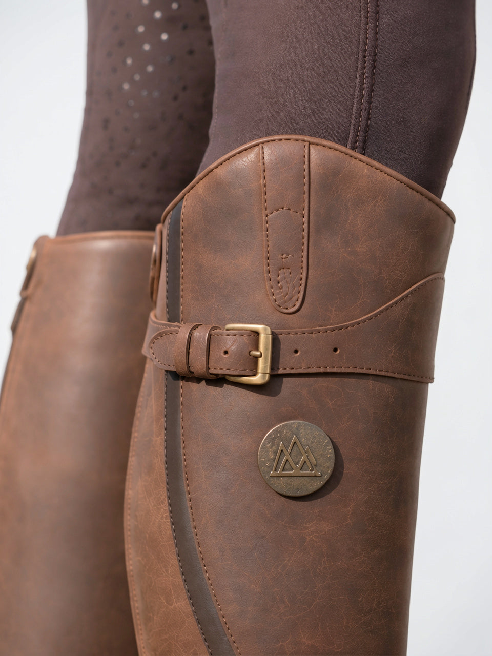 Bottes Équestres Orthopédiques Cuir Genou Femme - 3