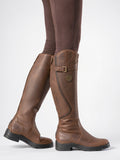 Bottes Équestres Orthopédiques Cuir Genou Femme - Marron Foncé EU 35 / US 4 / UK 2.5