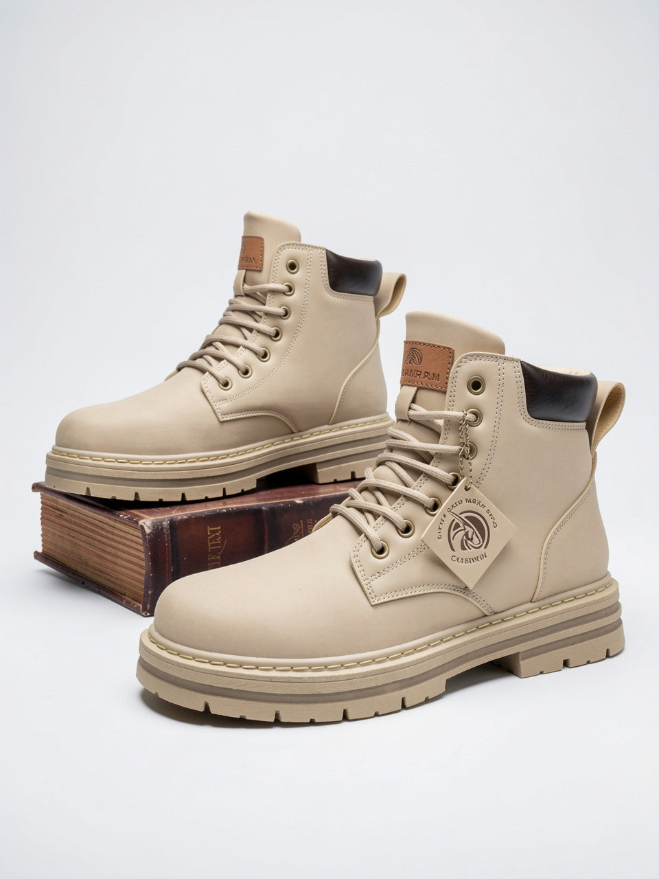 Bottes Lacées Cheville Homme Cuir Végan Chunky - 2