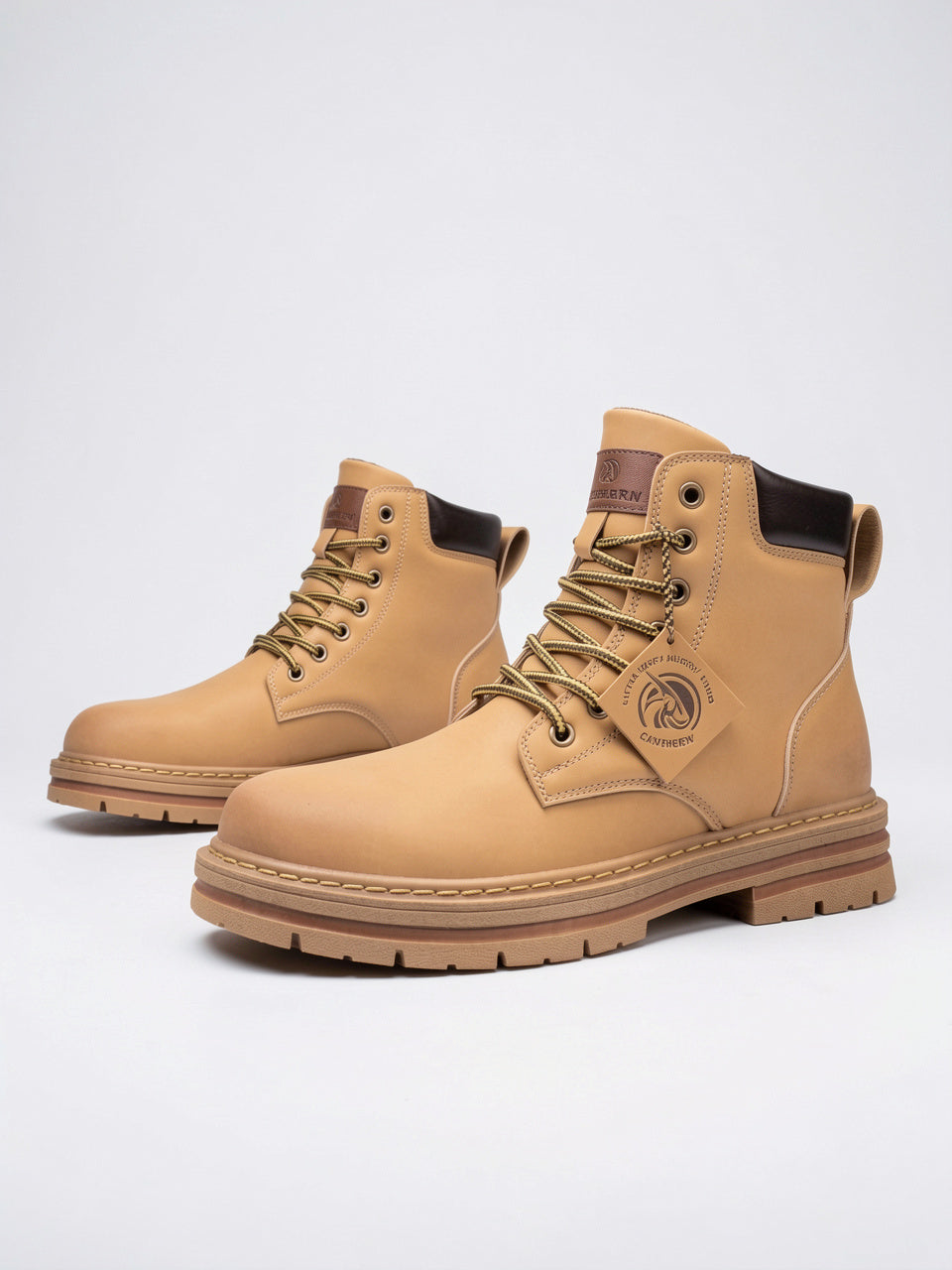 Bottes Lacées Cheville Homme Cuir Végan Chunky - 6
