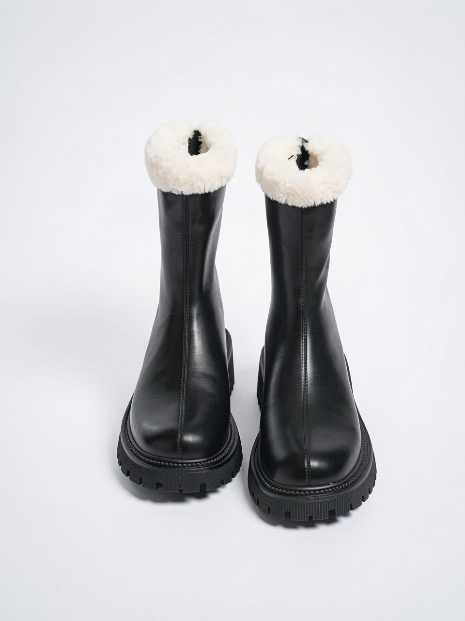 Bottines Cheville Fourrure Hiver Étannes Plateforme - Noir EU 36 / US 5 / UK 3.5