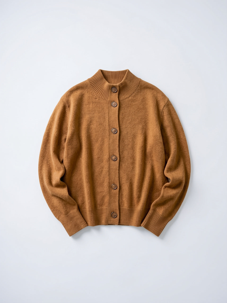 Cardigan en Cachemire Gilet Col Montant Pull Femme - 20