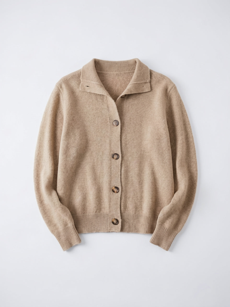 Cardigan en Cachemire Gilet Col Montant Pull Femme - 22