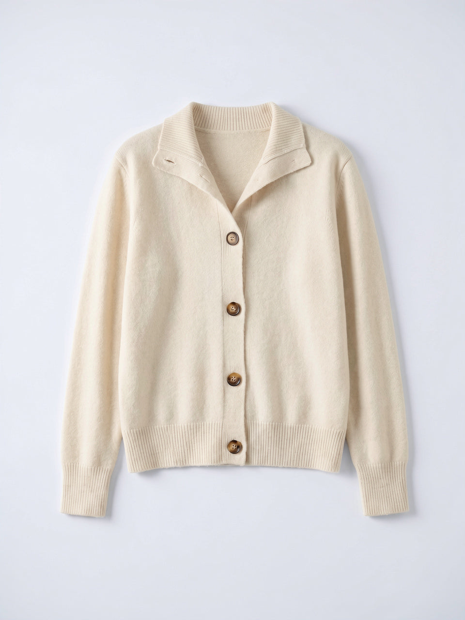Cardigan en Cachemire Gilet Col Montant Pull Femme - 23
