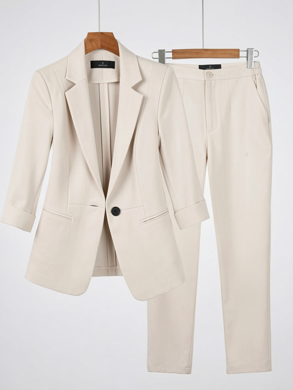 Costume 2 Pièces Femme Blazer Pantalon Tailleur Bureau - 6