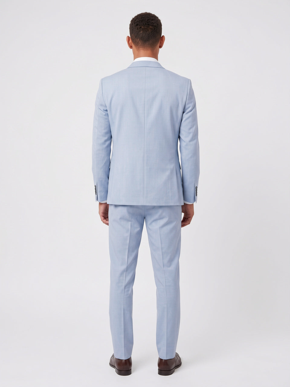 Costume 3 Pièces Homme Slim Mariage Gilet - 4