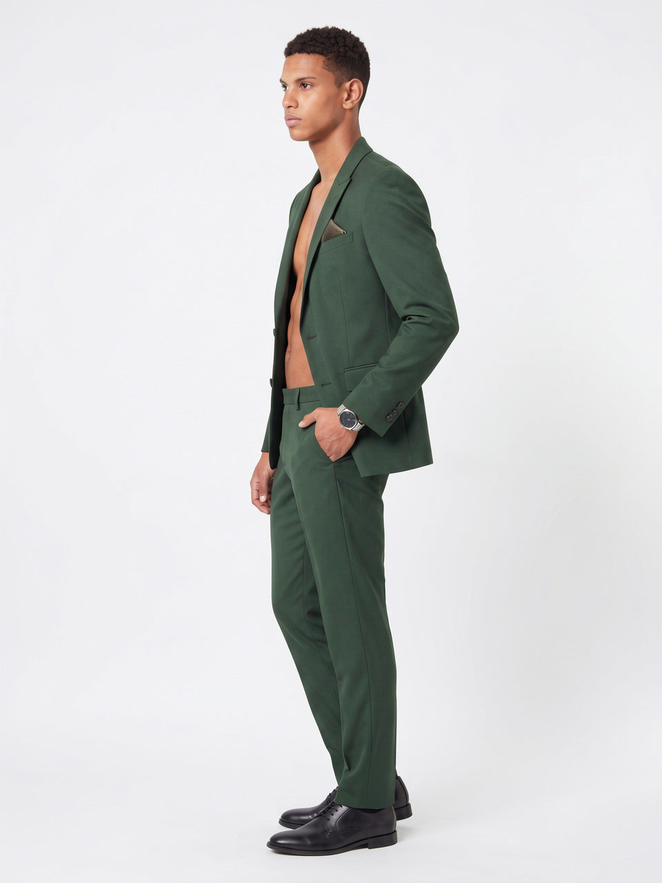 Costume Homme 2 Pièces Boutonnage Simple Slim Mariage - 3