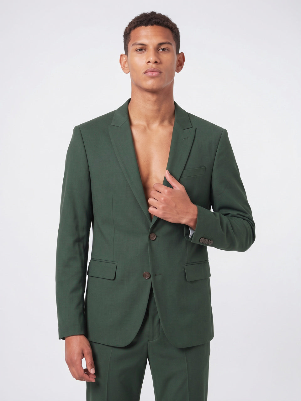 Costume Homme 2 Pièces Boutonnage Simple Slim Mariage - 5