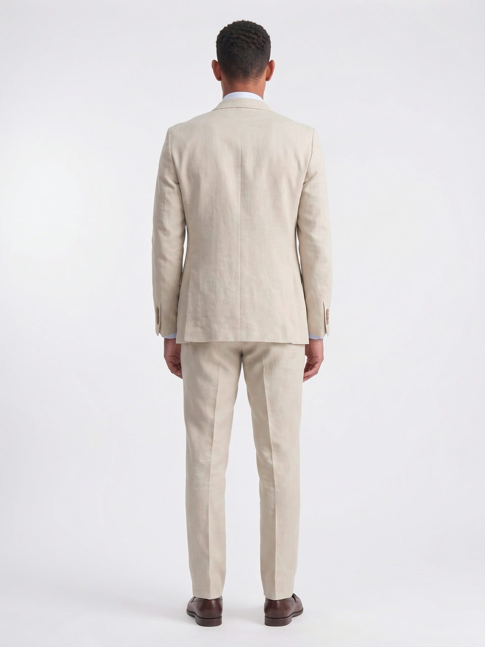 Costume Homme 3 Pièces Ajusté Gilet Cérémonie - 4