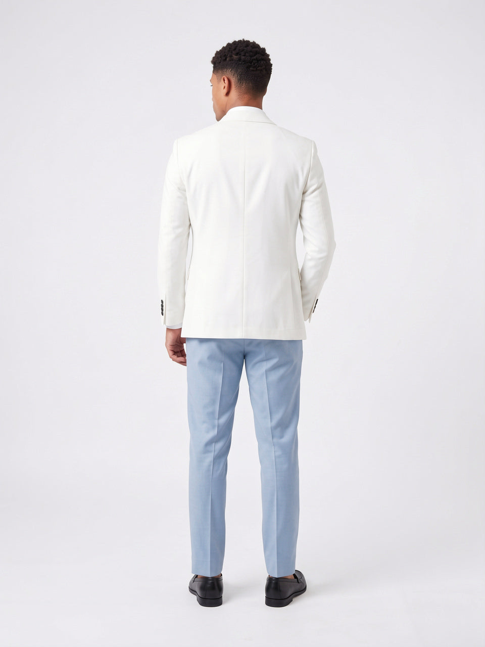 Costume Homme Coupe Ajustée 3 Pièces Gilet Mariage - 3