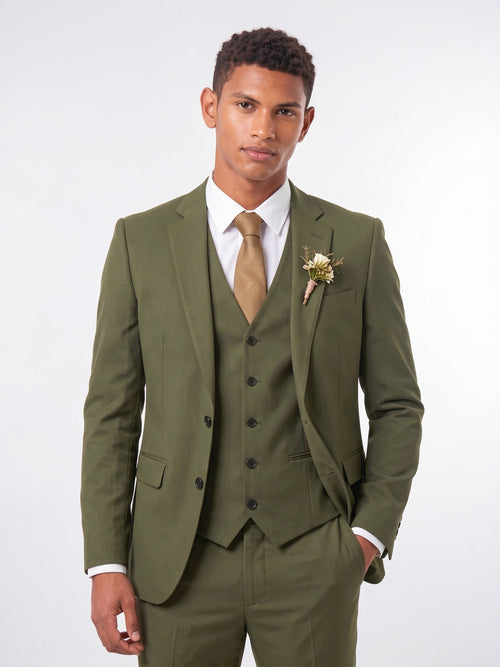 Costume Mariage Homme Slim Gilet Pièces 3 - 2