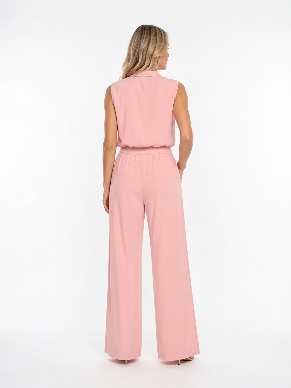 Ensemble 2 Pièces Femme Palazzo Sans Manches Coordonné - 2