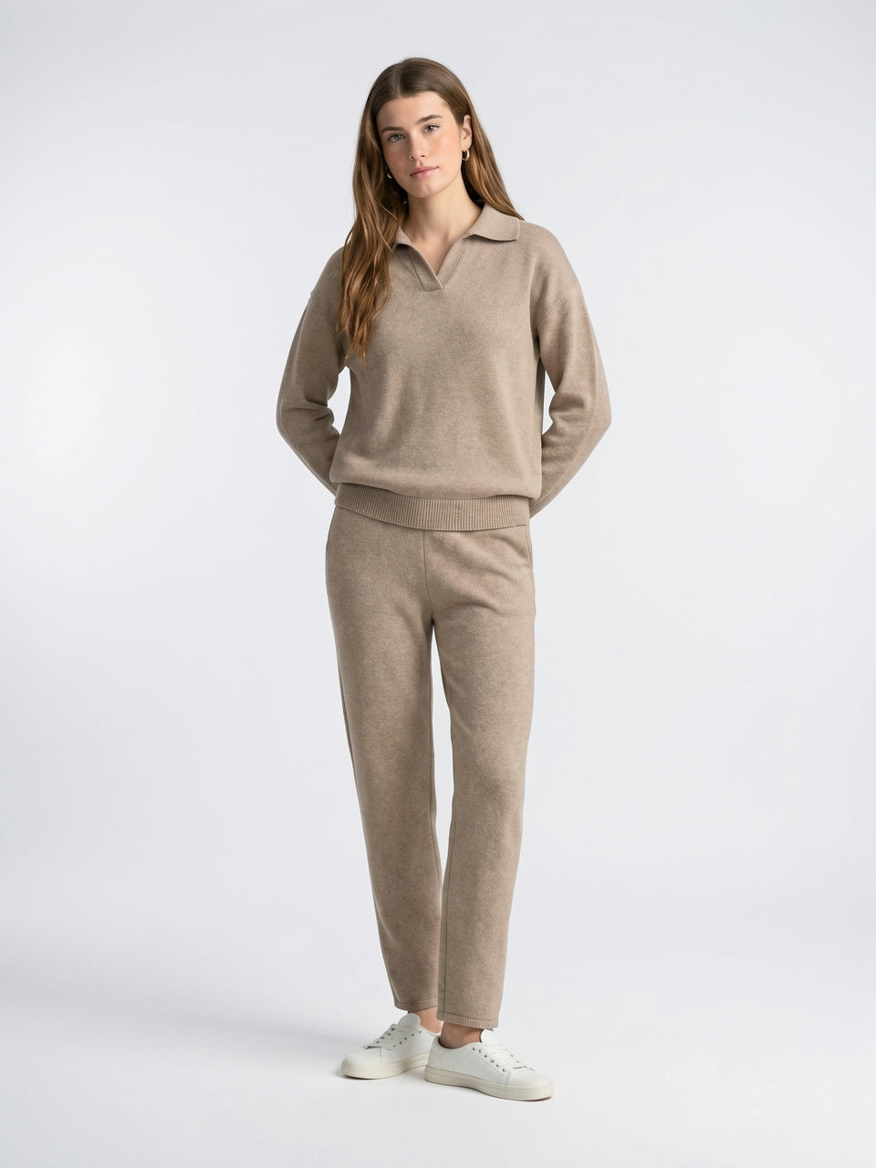 Ensemble 2 Pièces Polo Tricot Cachemire Harem - 14