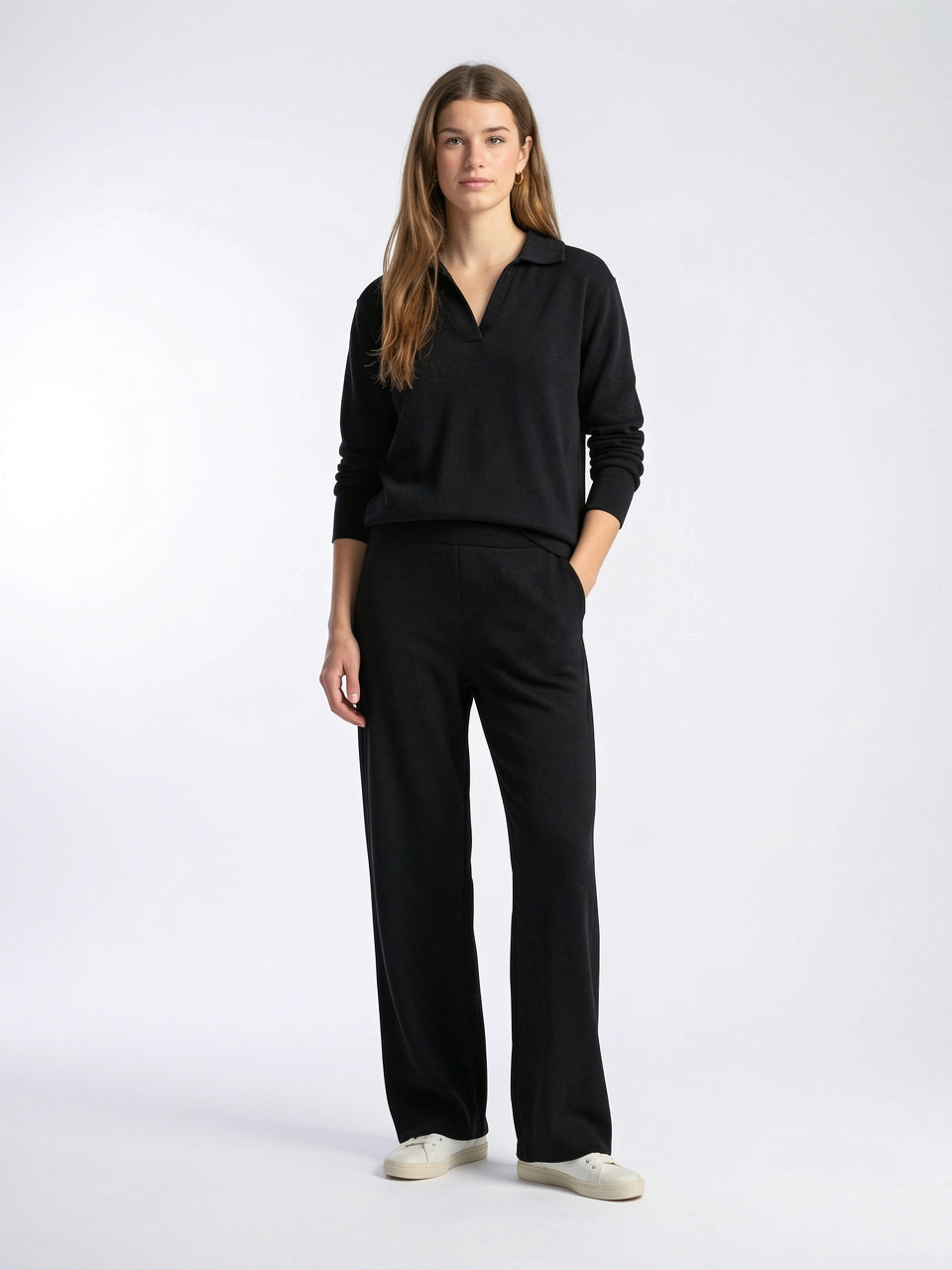 Ensemble 2 Pièces Polo Tricot Cachemire Harem - 20