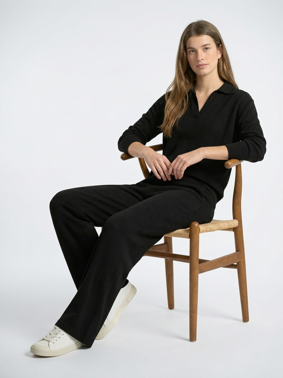 Ensemble 2 Pièces Polo Tricot Cachemire Harem - 21