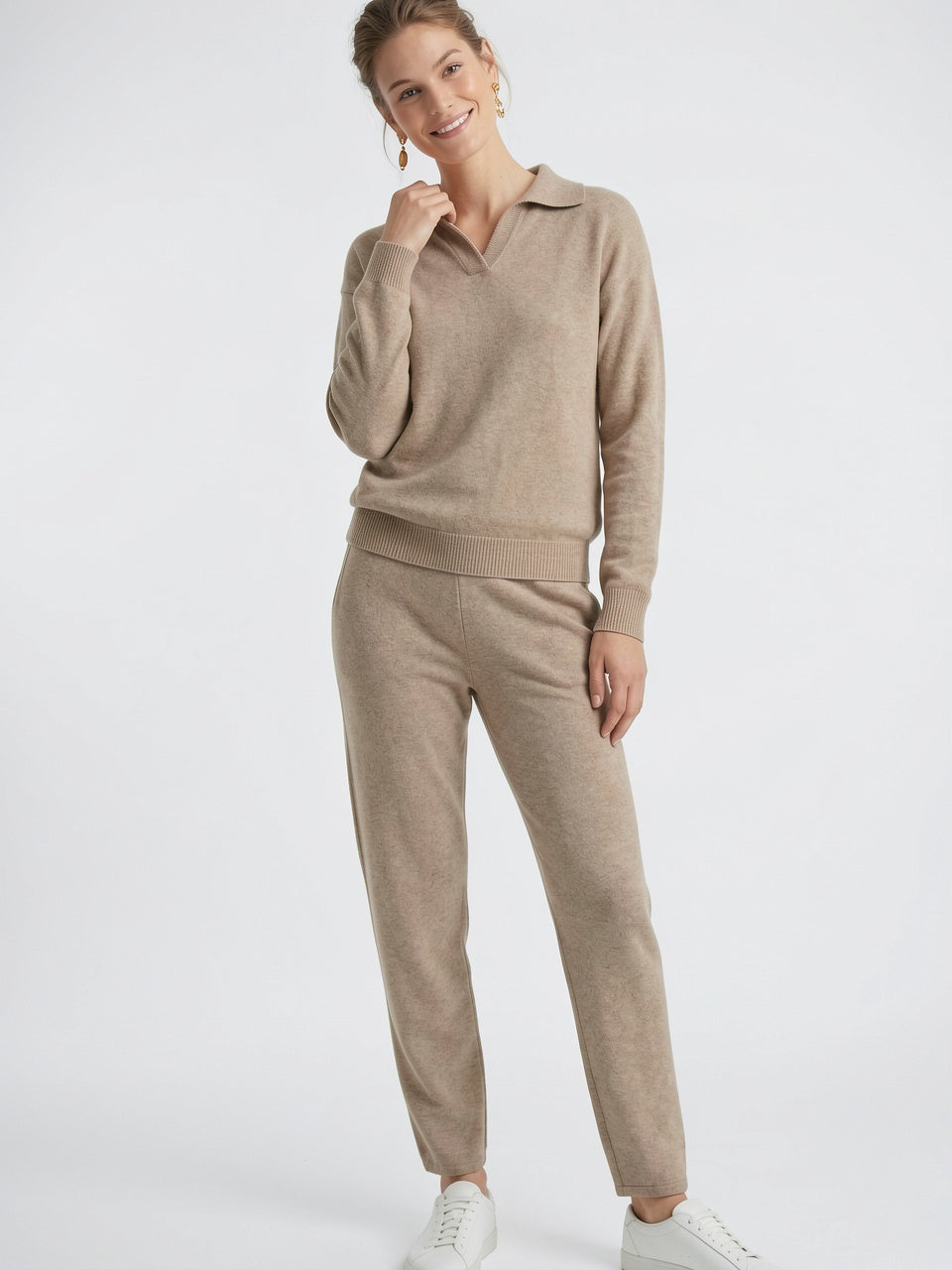 Ensemble 2 Pièces Polo Tricot Cachemire Harem - 28