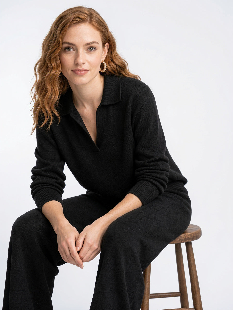 Ensemble 2 Pièces Polo Tricot Cachemire Harem - 7