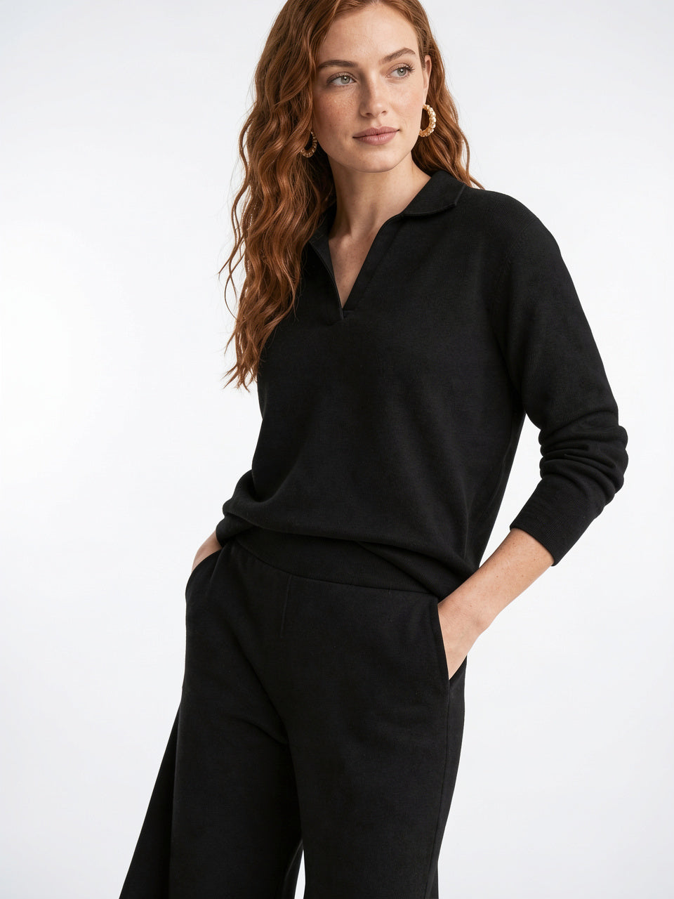 Ensemble 2 Pièces Polo Tricot Cachemire Harem - 8