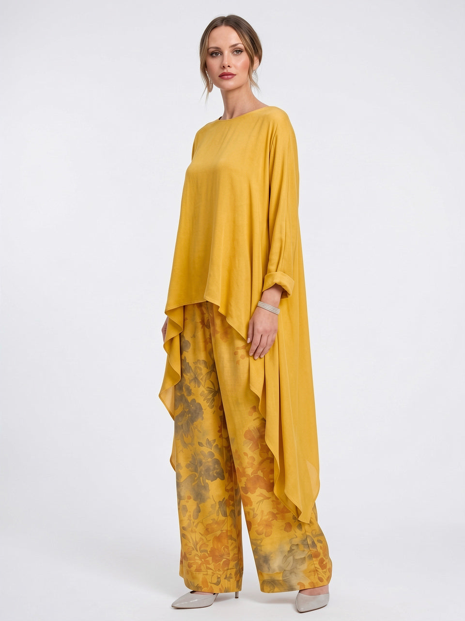 Ensemble 2 Pièces Tunique Palazzo Léger Loungewear Boho - 2