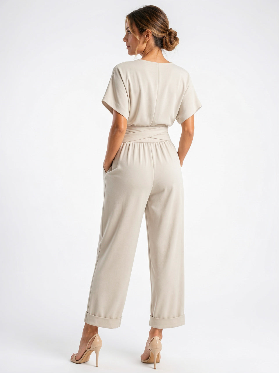 Ensemble Deux Pièces Femme Bardot Col V Été - 3