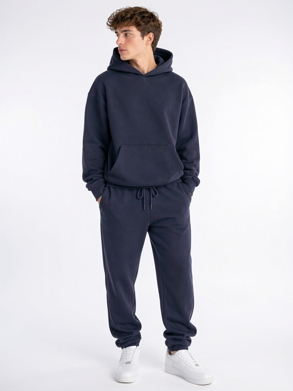 Ensemble Survêtement Coton Hoodie Cordons Homme Joggers - 1