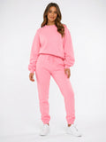 Ensemble Survêtement Femme 2 Pièces Sweat Oversize Jogger - Rose S