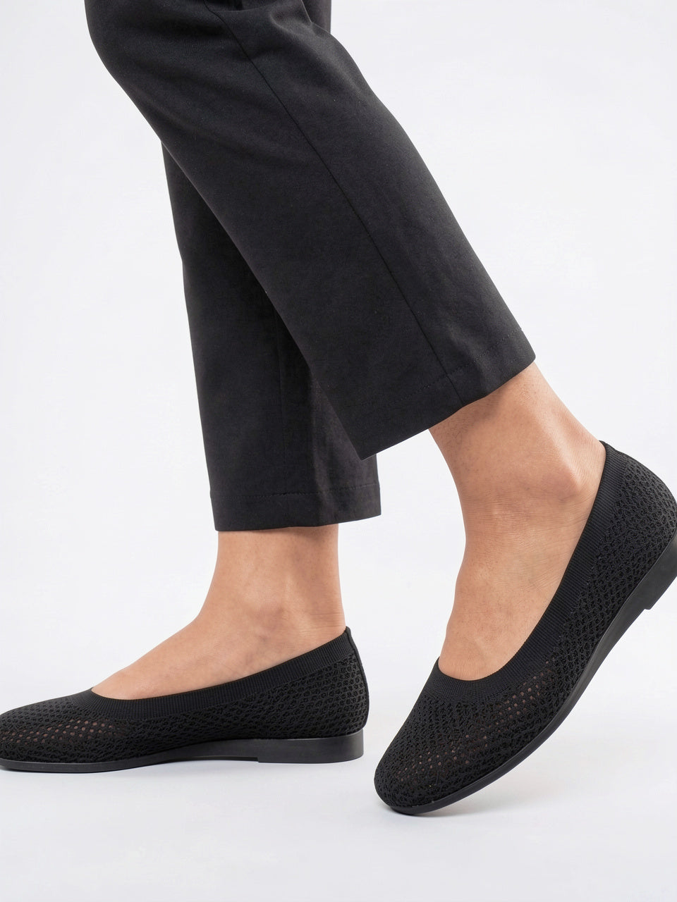 Femme Escarpins Ballerines Tricot Léger Bureau - 2