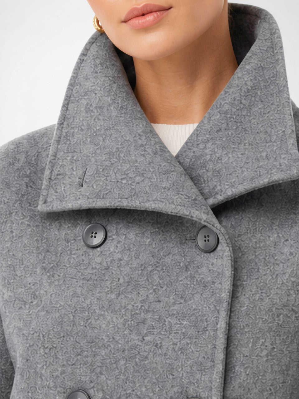 Femme Veste Courte Élégante Classique Manteau Old Money - 3