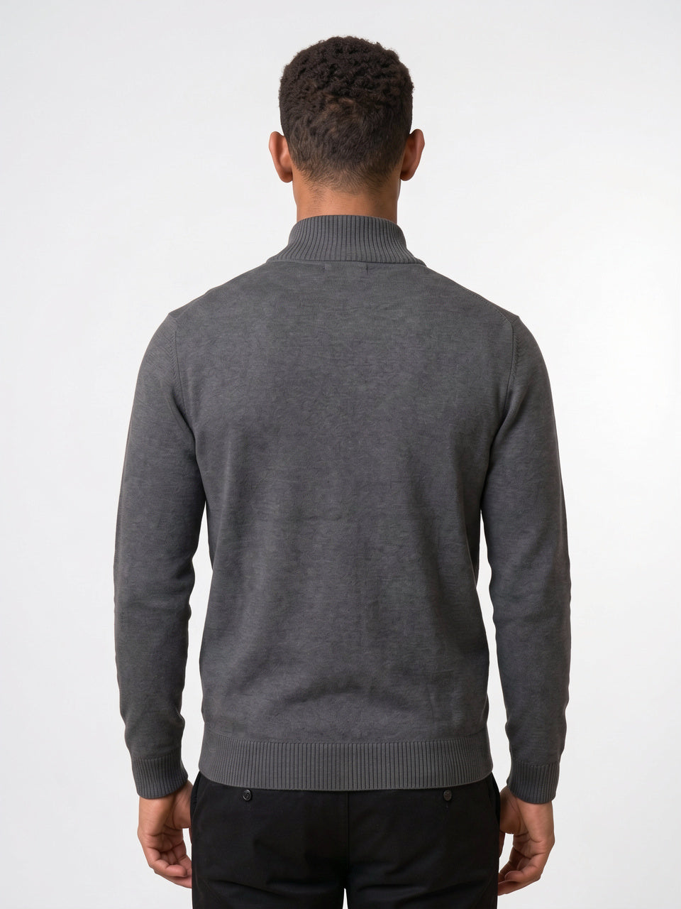 Gilet En Maille Zippé Homme Tricot Léger - 3