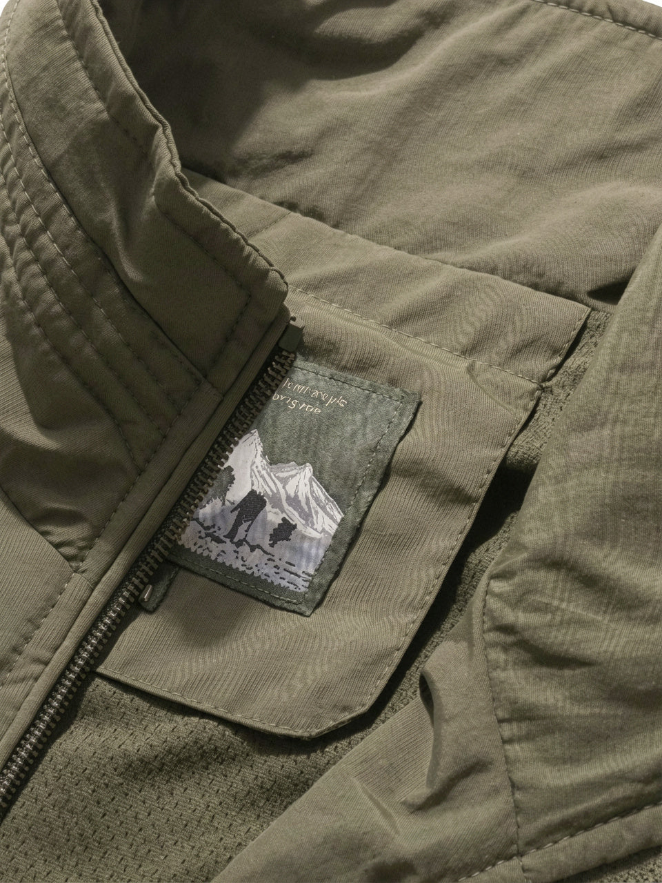 Homme Léger Utilitaire Veste Gilet Zippée Poches - 4