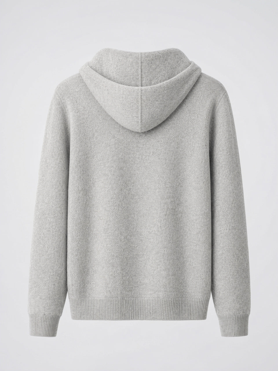 Hoodie Zippé Laine Merinos Homme Maille Léger - 13