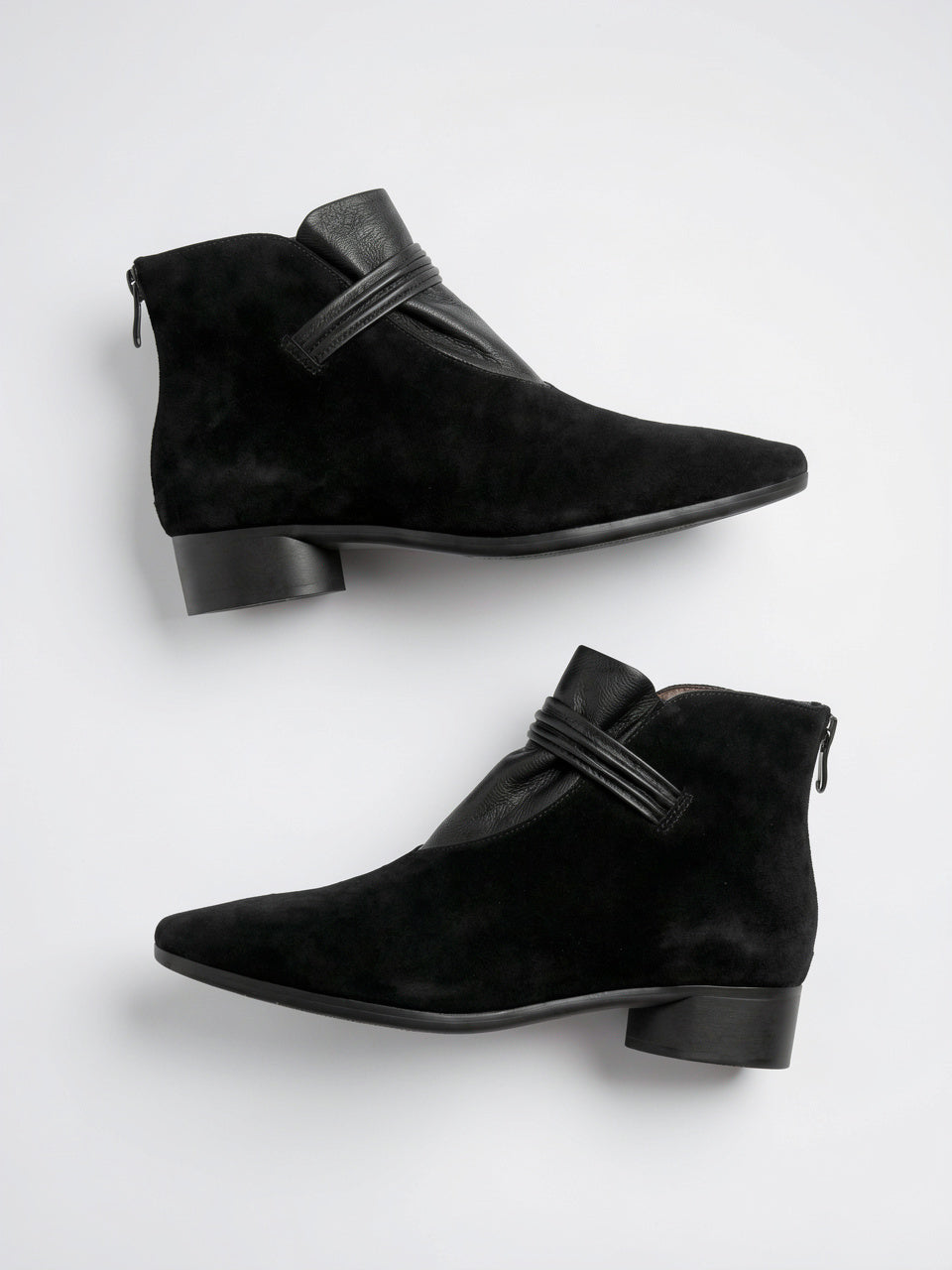Italien Crest Bottes Daim Pointu Talon - 33