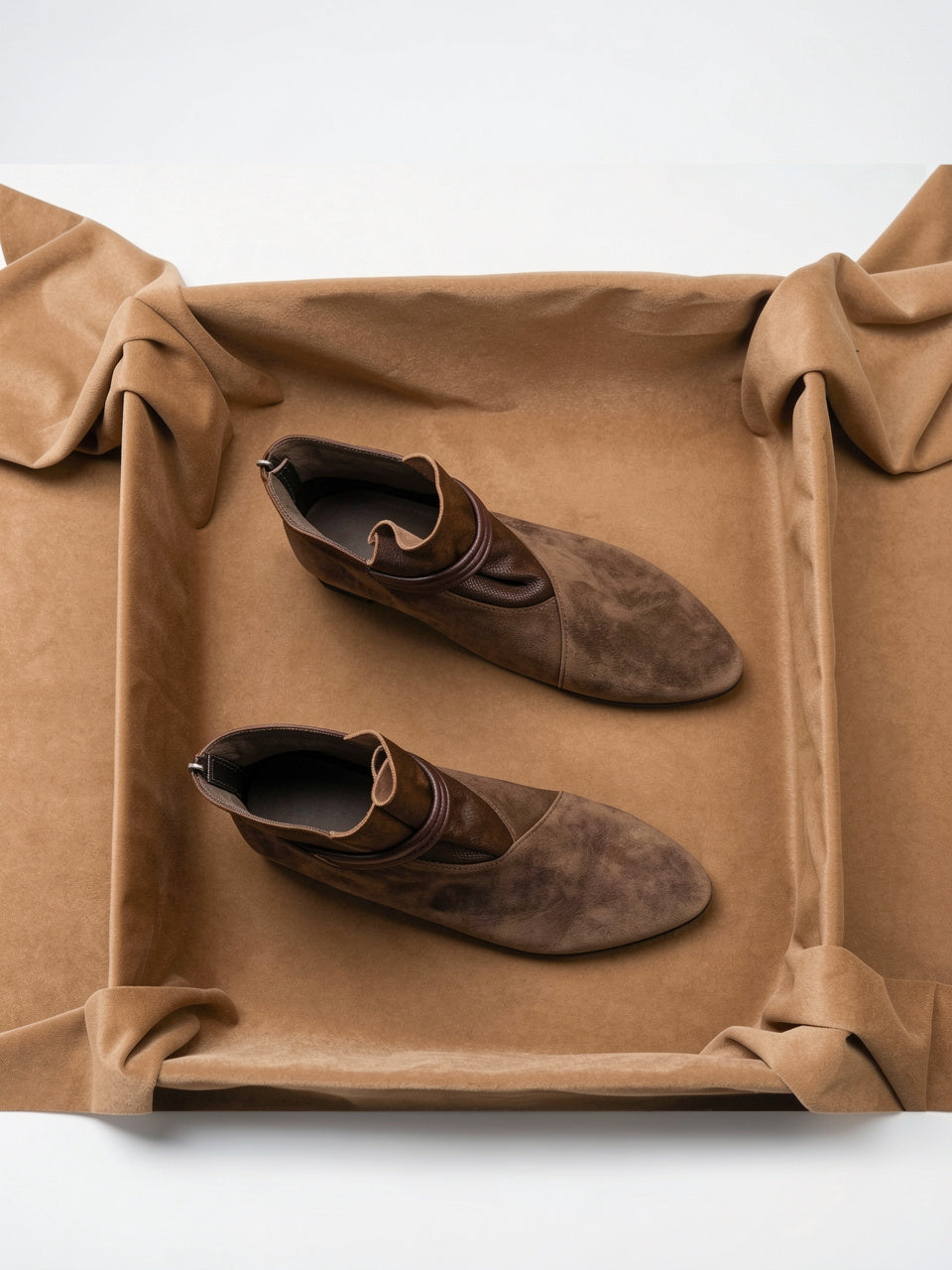 Italien Crest Bottes Daim Pointu Talon - 8