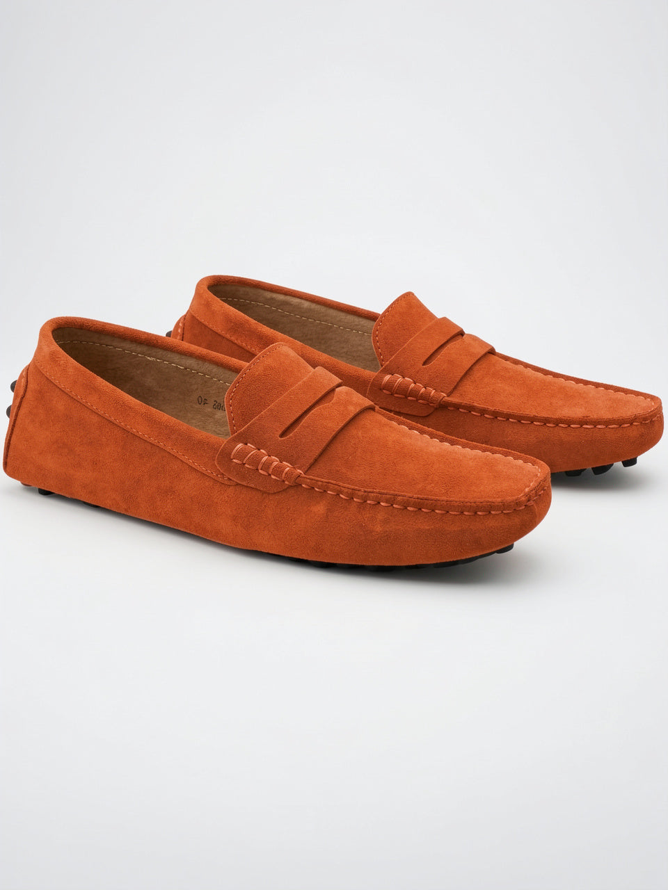 Mocassins Daim Homme Conduite Aplat Légers - Gris Panthère EU 38 / US 6 / UK 5.5