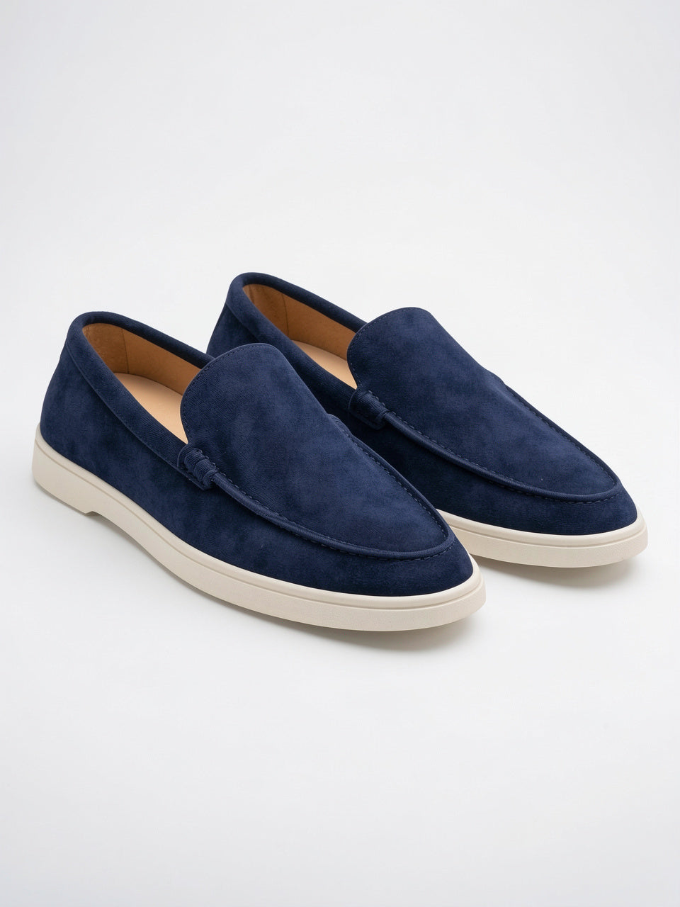 Mocassins Daim Slip On Homme Chaussures Confortables Légères - Bleu Marine EU 39 / US 7 / UK 6