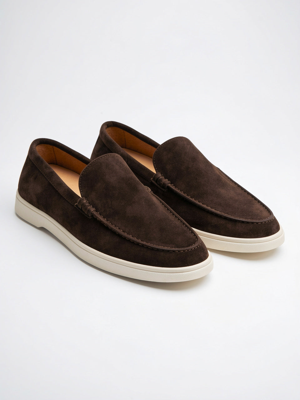 Mocassins Daim Slip On Homme Chaussures Confortables Légères - Marron EU 39 / US 7 / UK 6