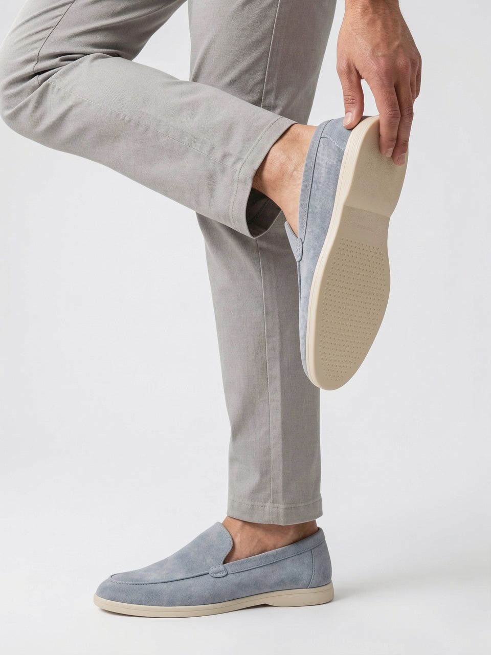 Mocassins Été Homme Chaussures Confortables Luxe Daim - 8