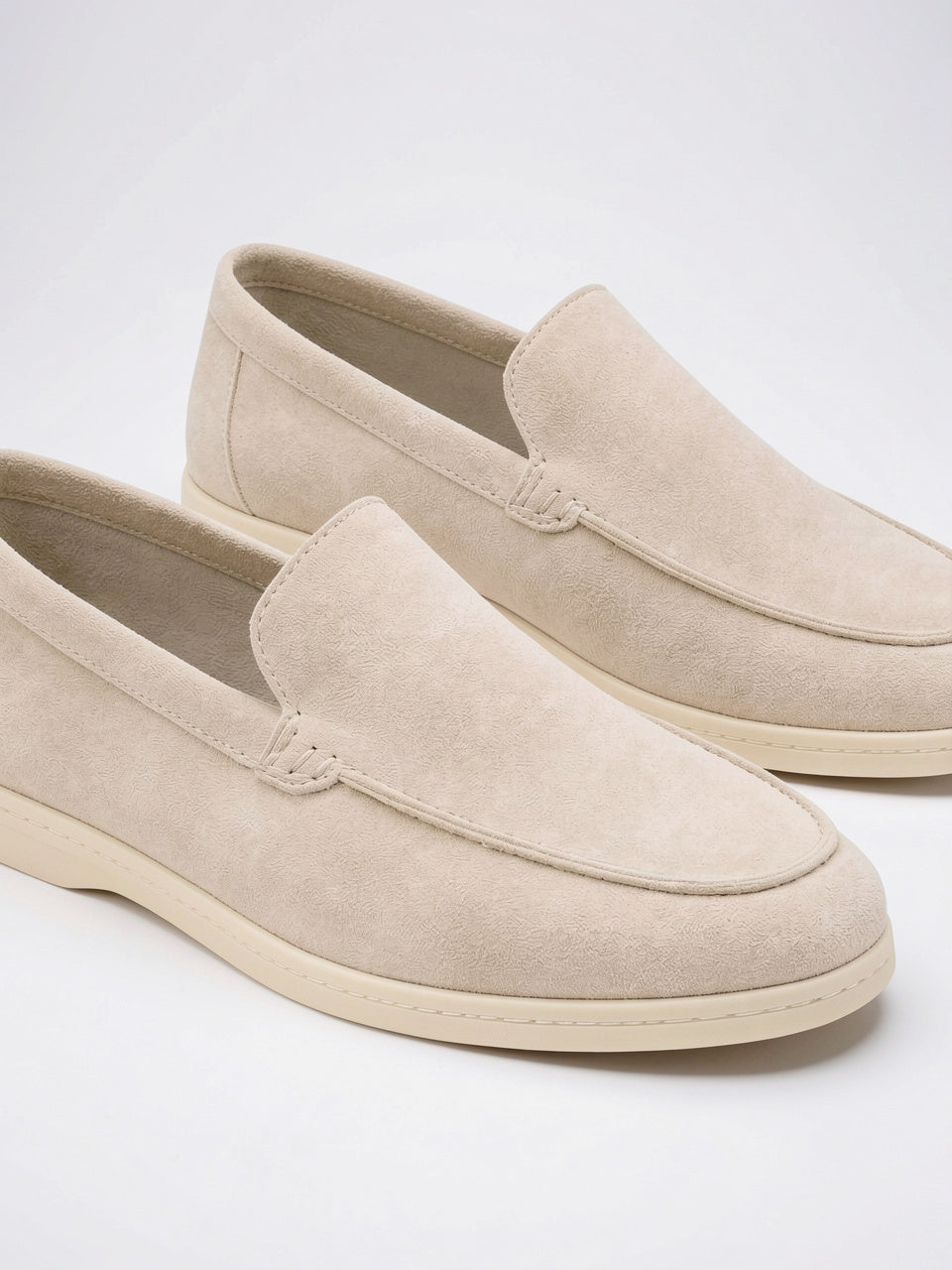 Mocassins Été Homme Chaussures Confortables Luxe Daim - Beige EU 41 / US 9 / UK 7
