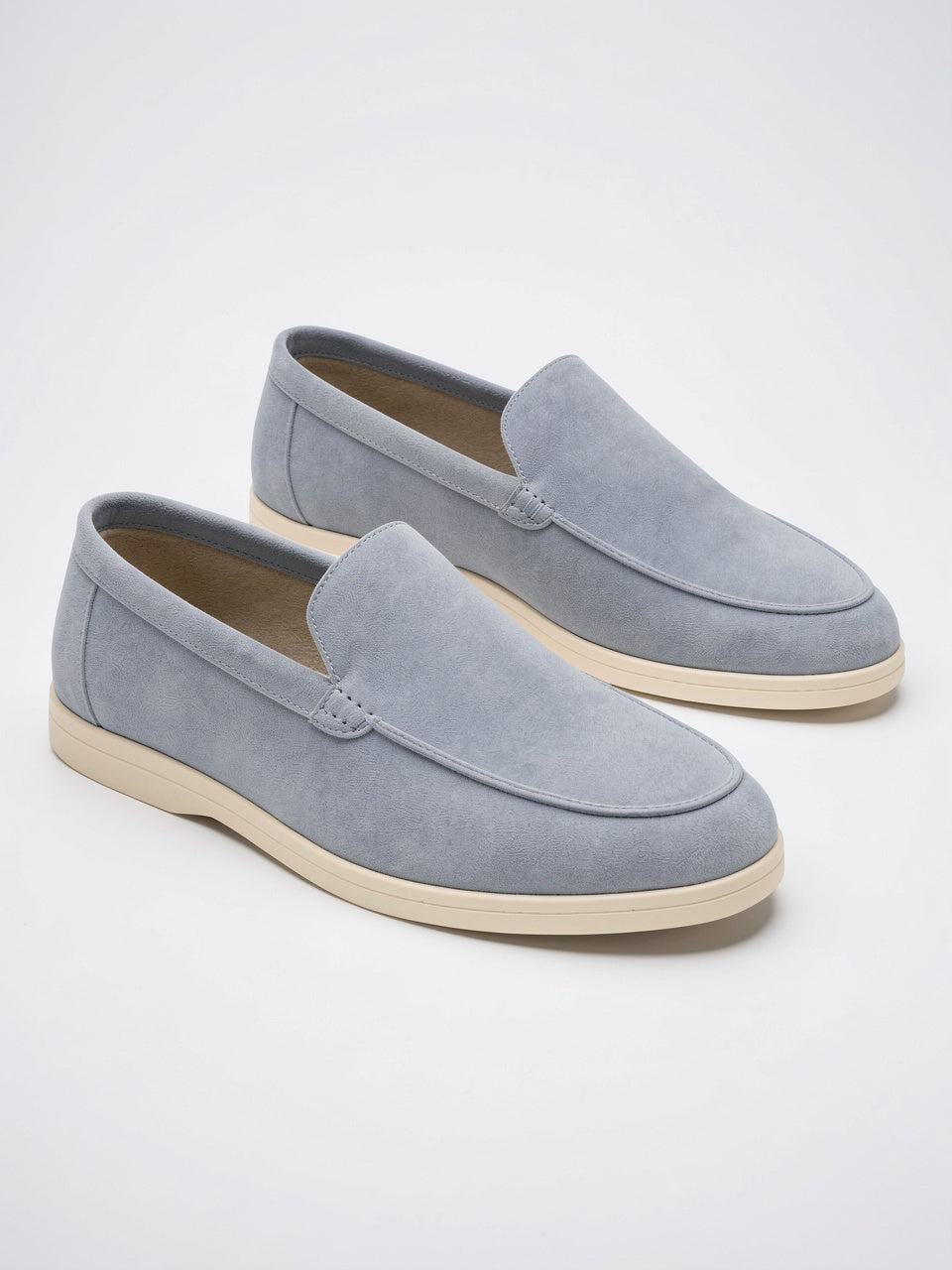Mocassins Été Homme Chaussures Confortables Luxe Daim - Bleu Brume EU 41 / US 9 / UK 7