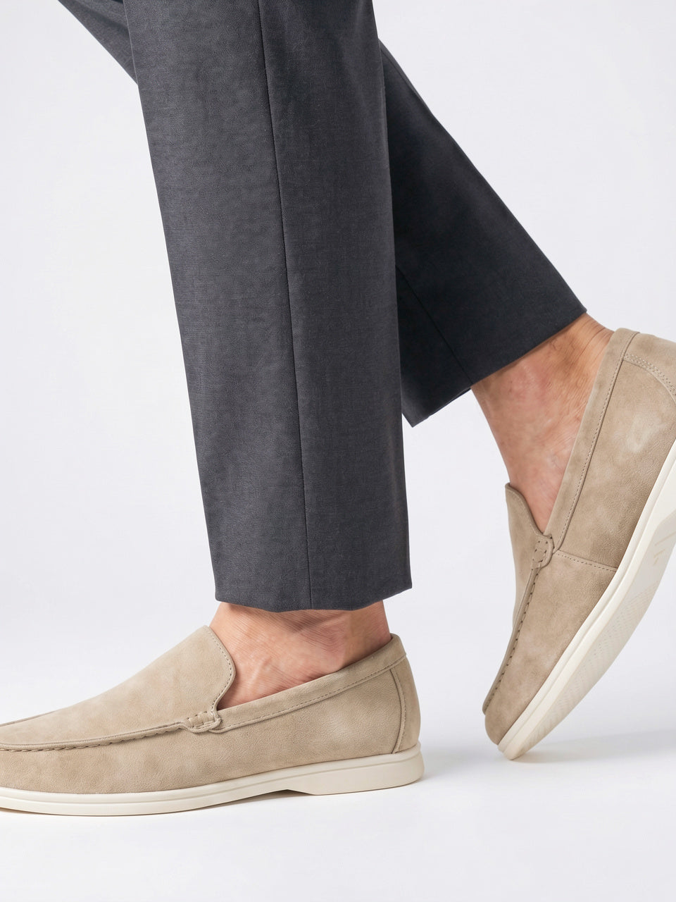 Mocassins Slip On Décontractés en Daim Homme - 4