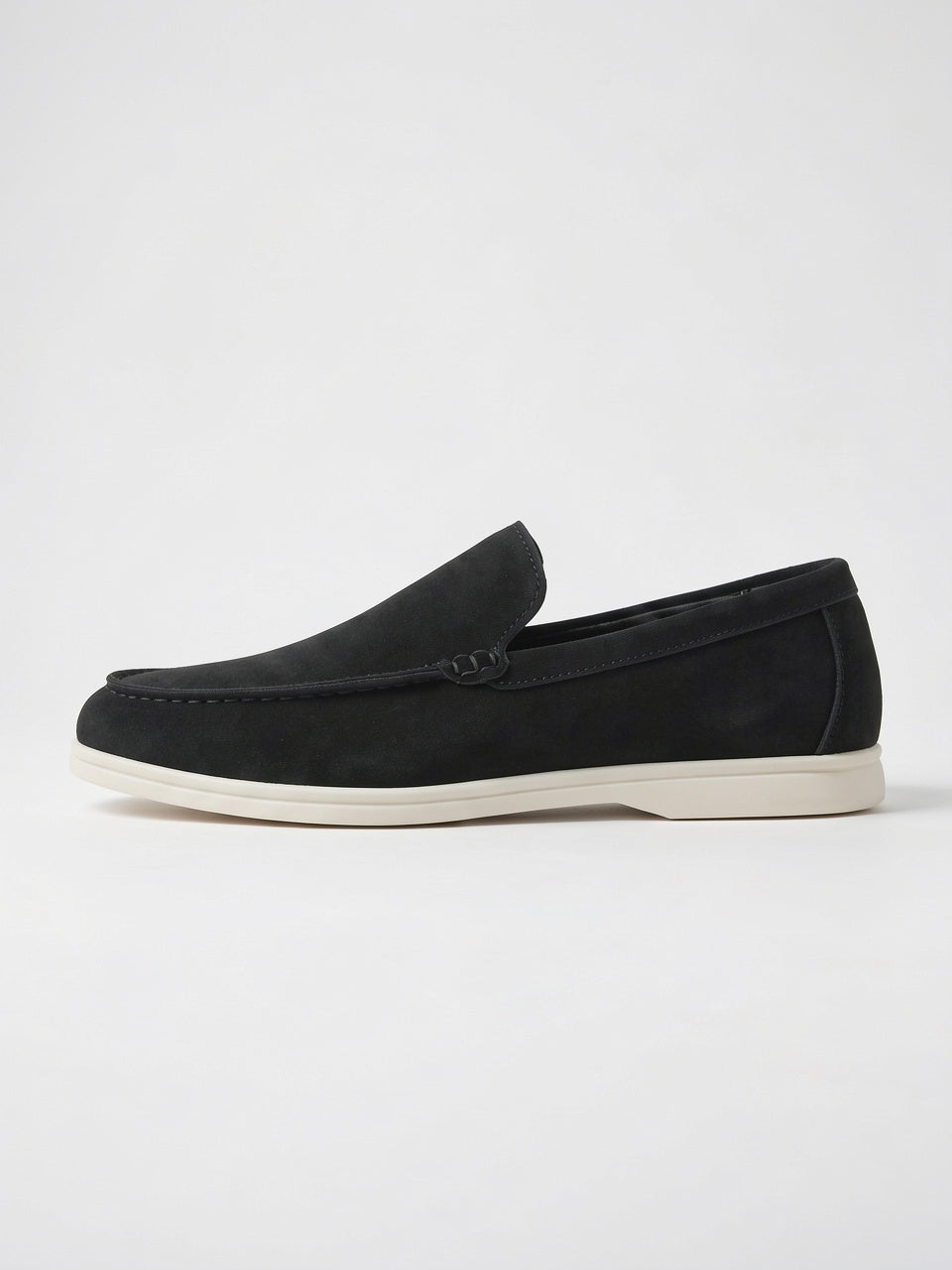 Mocassins Slip On Décontractés en Daim Homme - Noir EU 38 / US 6 / UK 5.5