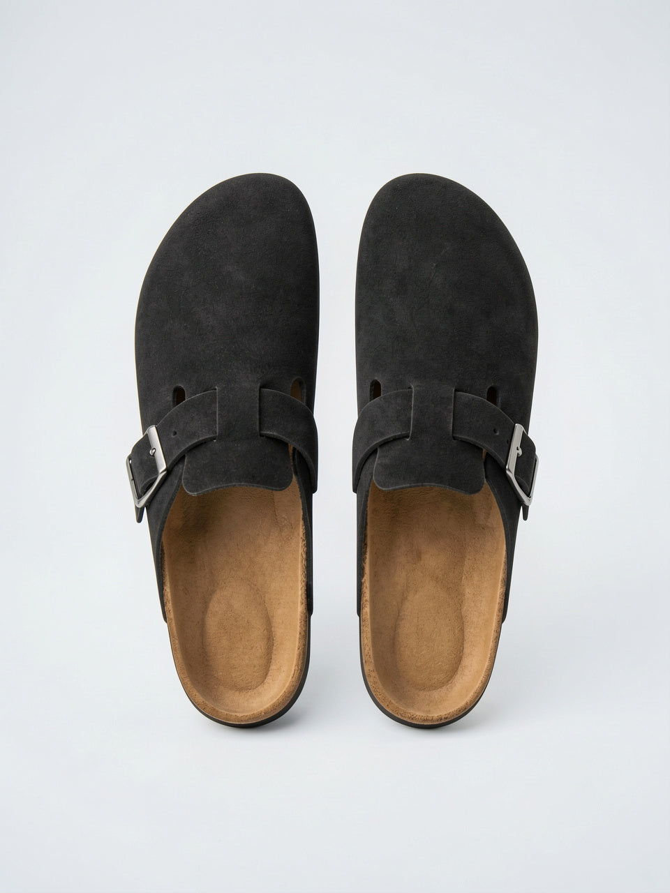 Mules Daim Homme Liège Confort Chaussures Sans Lacets - 11