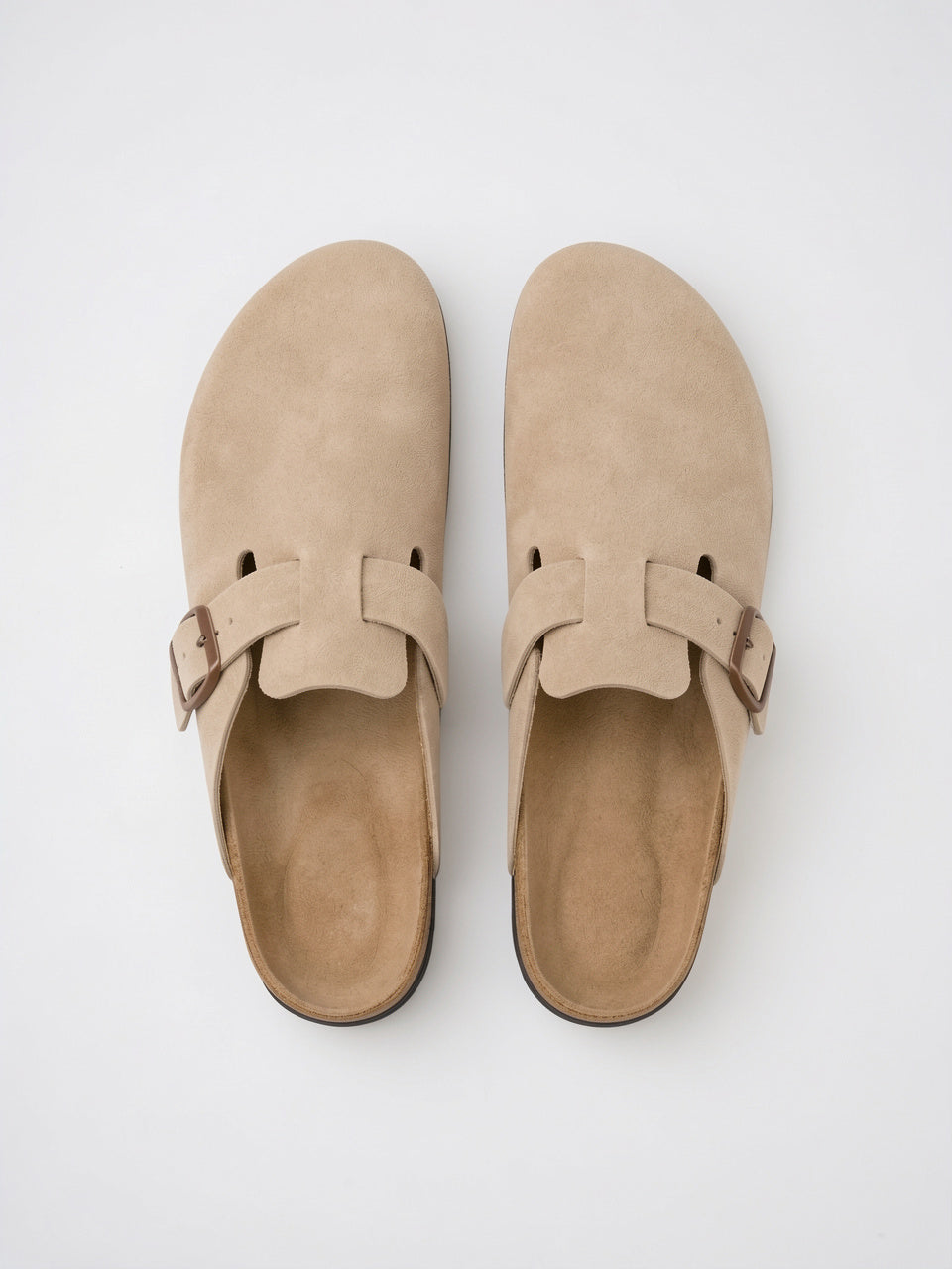 Mules Daim Homme Liège Confort Chaussures Sans Lacets - 14