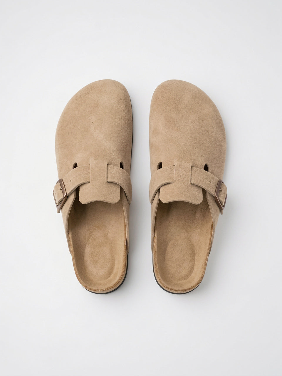 Mules Daim Homme Liège Confort Chaussures Sans Lacets - 2