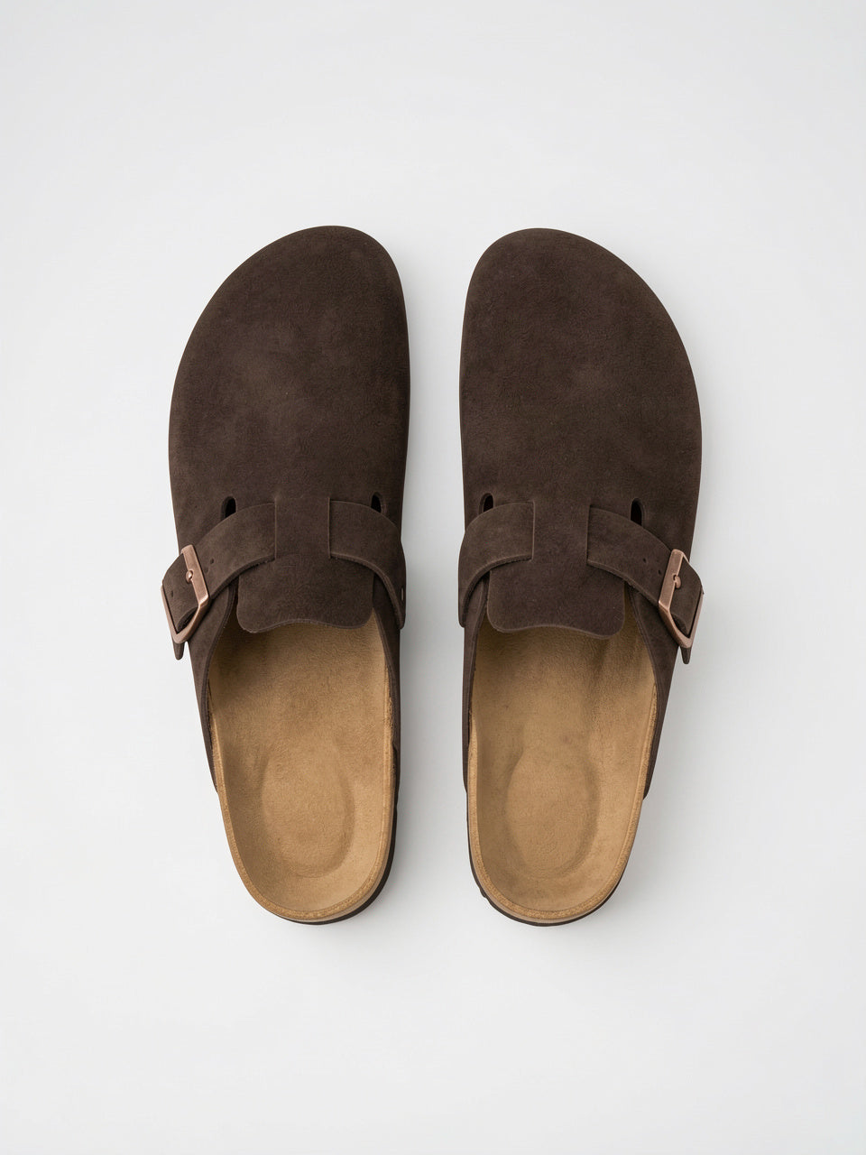 Mules Daim Homme Liège Confort Chaussures Sans Lacets - 5