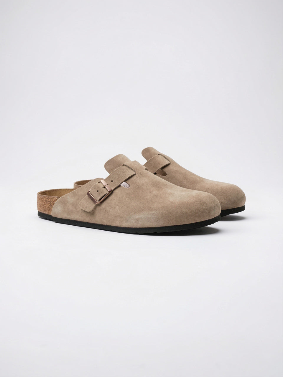 Mules Daim Homme Liège Confort Chaussures Sans Lacets - Beige EU 38 / US 6 / UK 5.5