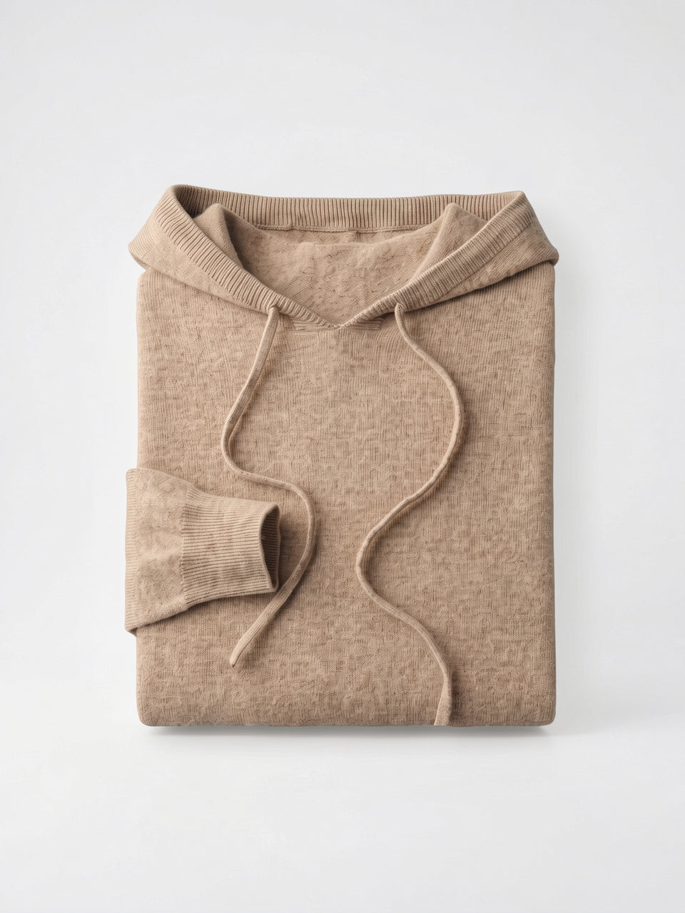 Pull à Capuche en Maille Homme Sweat Cordon - 6