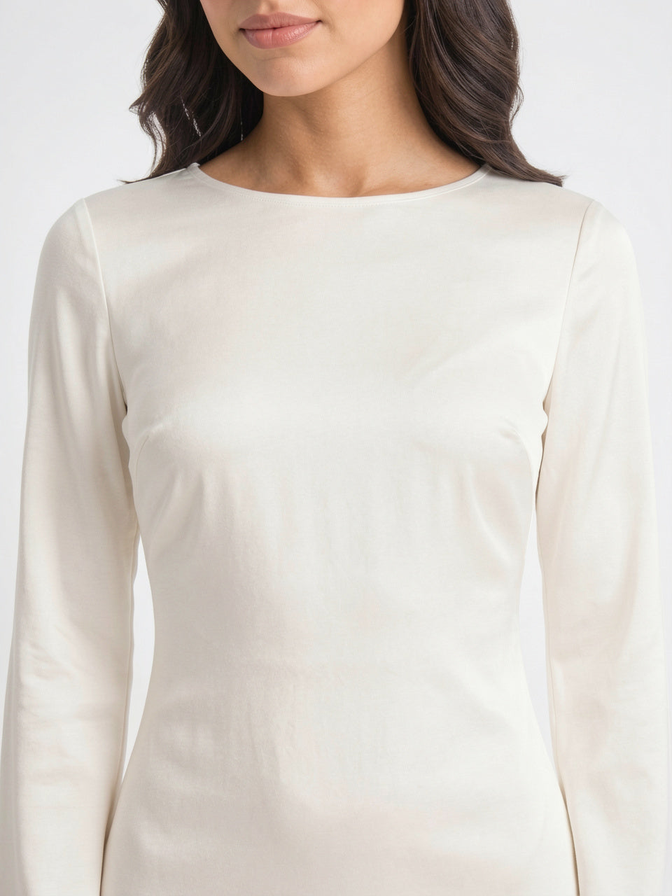 Robe Longue Manches Cloche Col Bateau Maxi Femme - 4